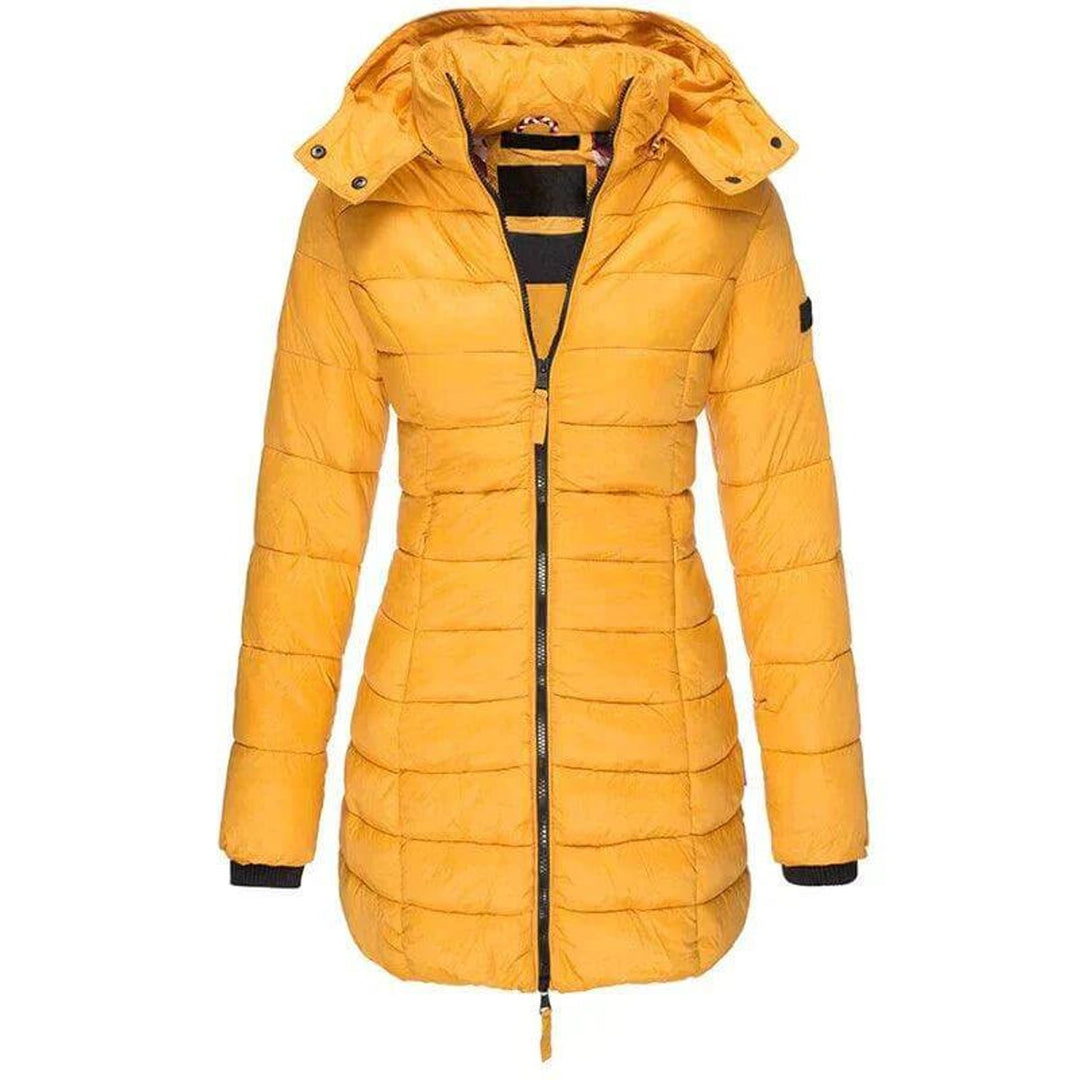 Evelyn Lange Pufferjas met Capuchon