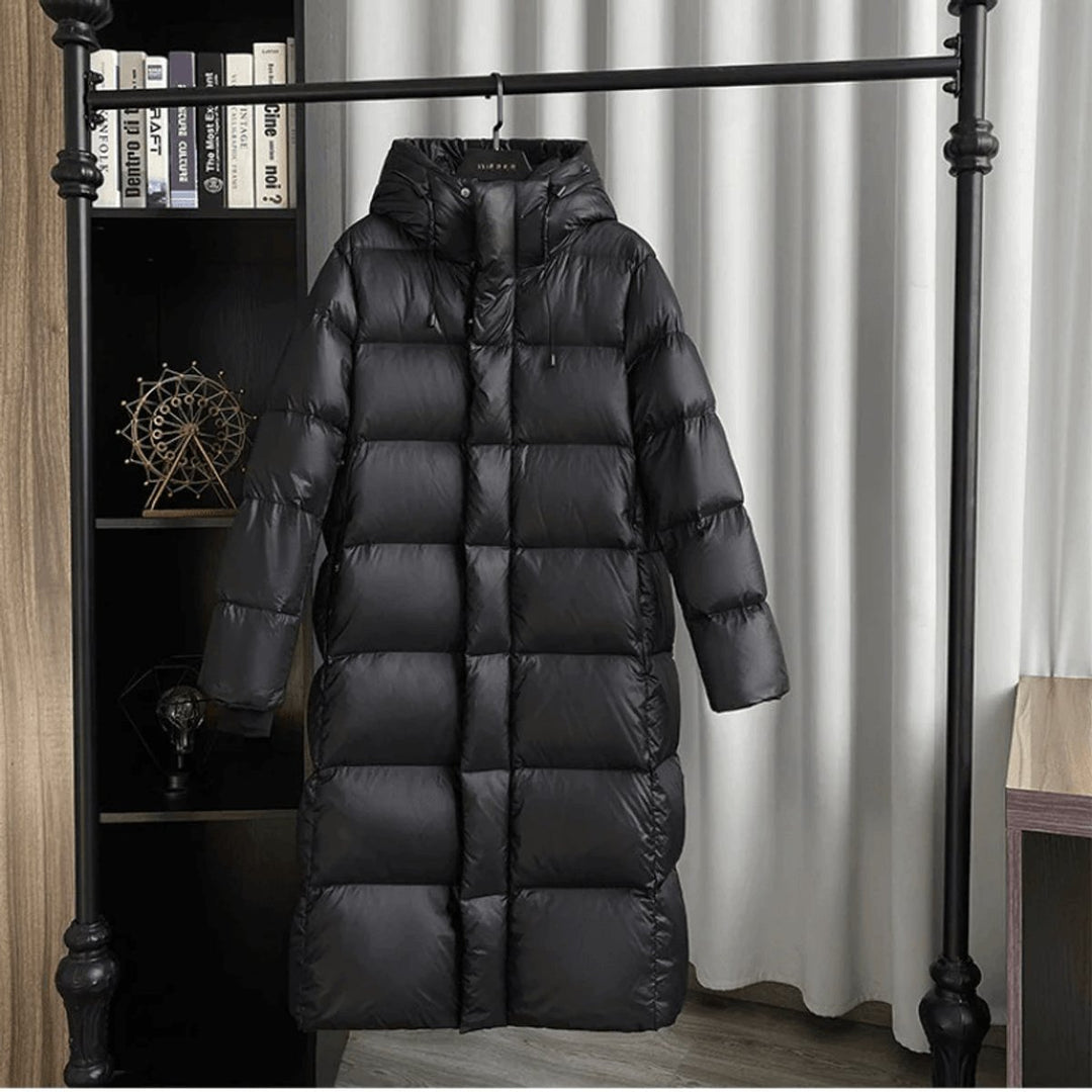 Sienna Lange Pufferjas met Capuchon