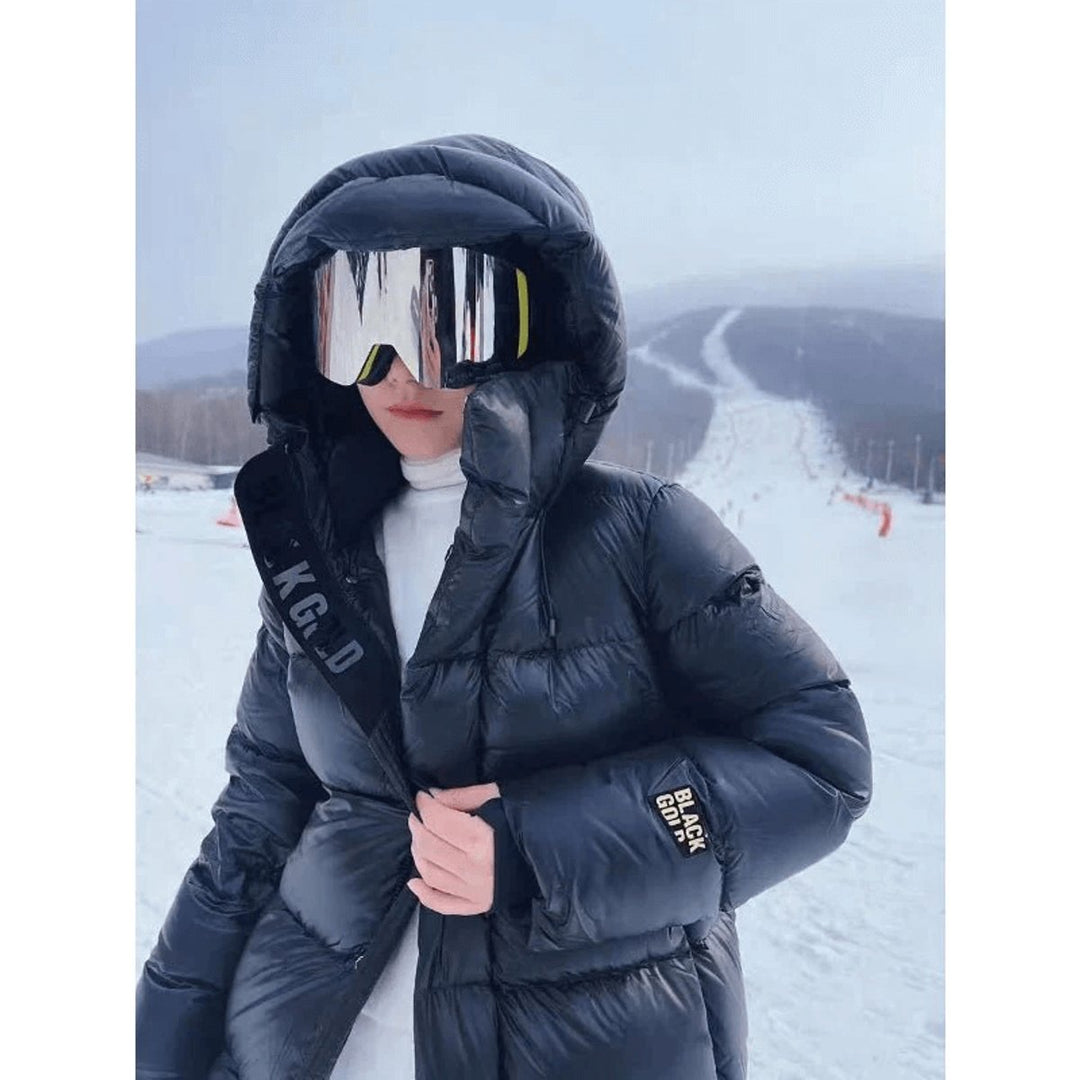 Sienna Lange Pufferjas met Capuchon