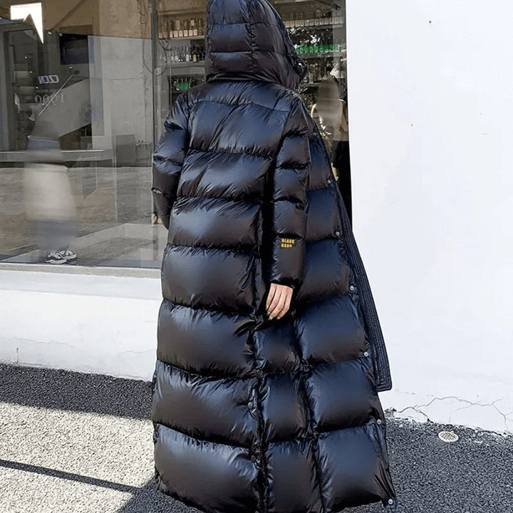 Sienna Lange Pufferjas met Capuchon