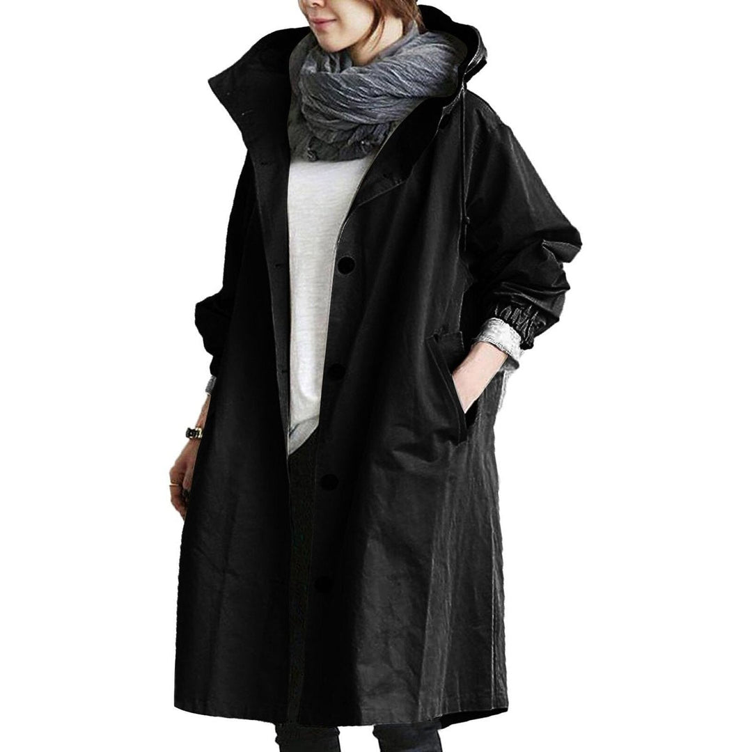 Amelia Lange Trenchcoat met Capuchon