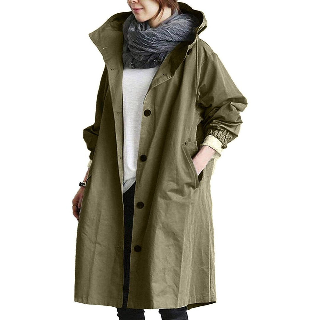 Amelia Lange Trenchcoat met Capuchon