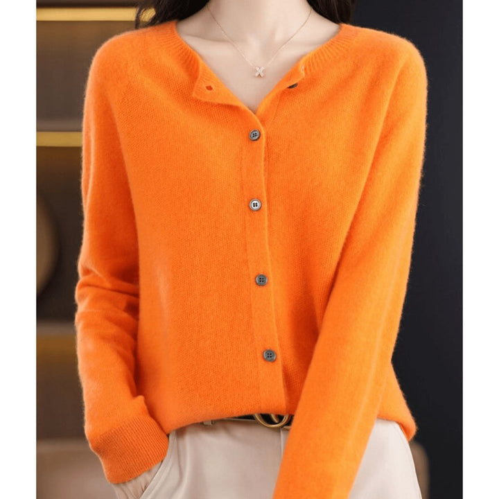 Ivy Lange Gebreide Vest met Ronde Hals