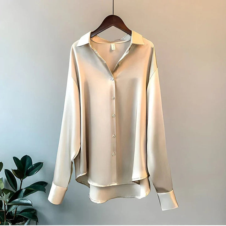 Isla Lange Satijnen Blouse