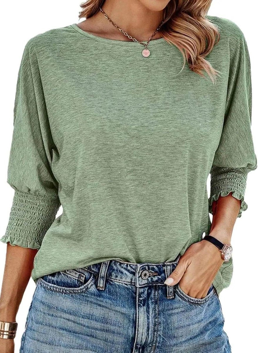 Aria Lange Blouse met Drapering
