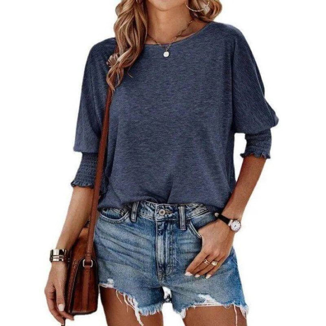 Aria Lange Blouse met Drapering