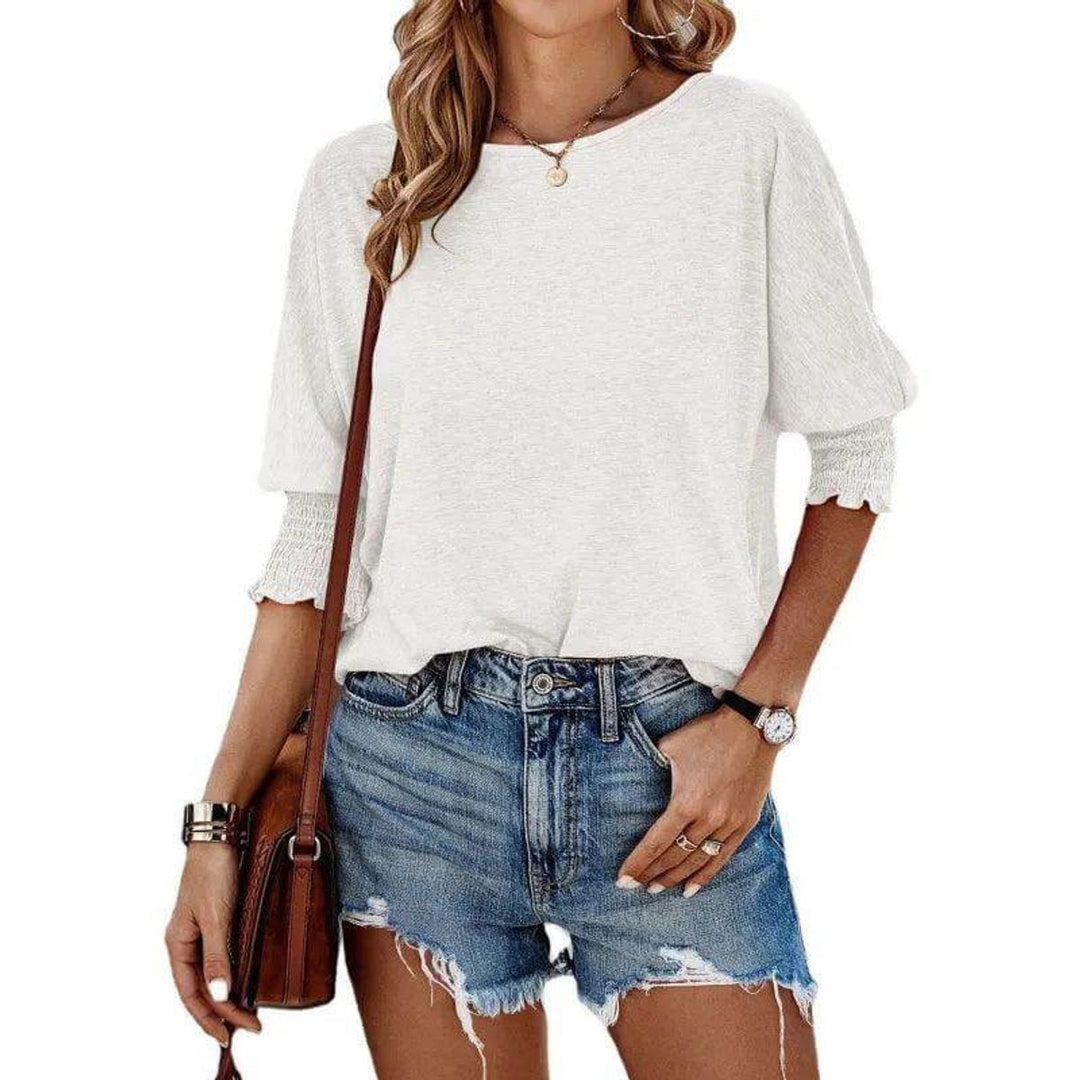 Aria Lange Blouse met Drapering
