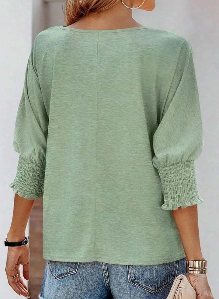 Aria Lange Blouse met Drapering