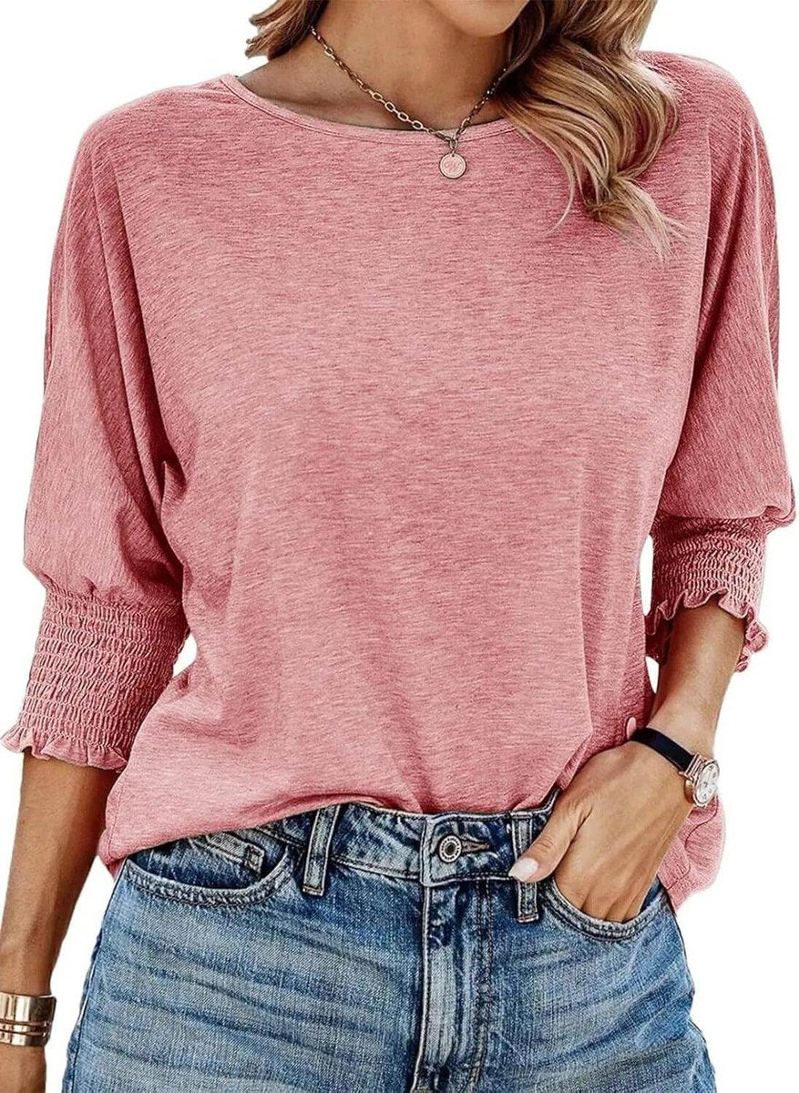 Aria Lange Blouse met Drapering