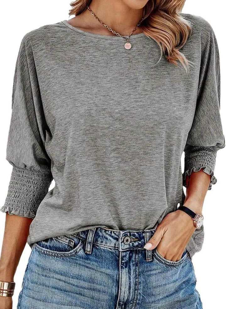 Aria Lange Blouse met Drapering