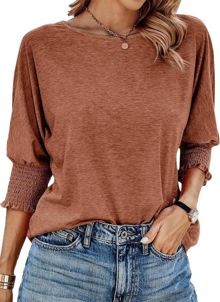 Aria Lange Blouse met Drapering