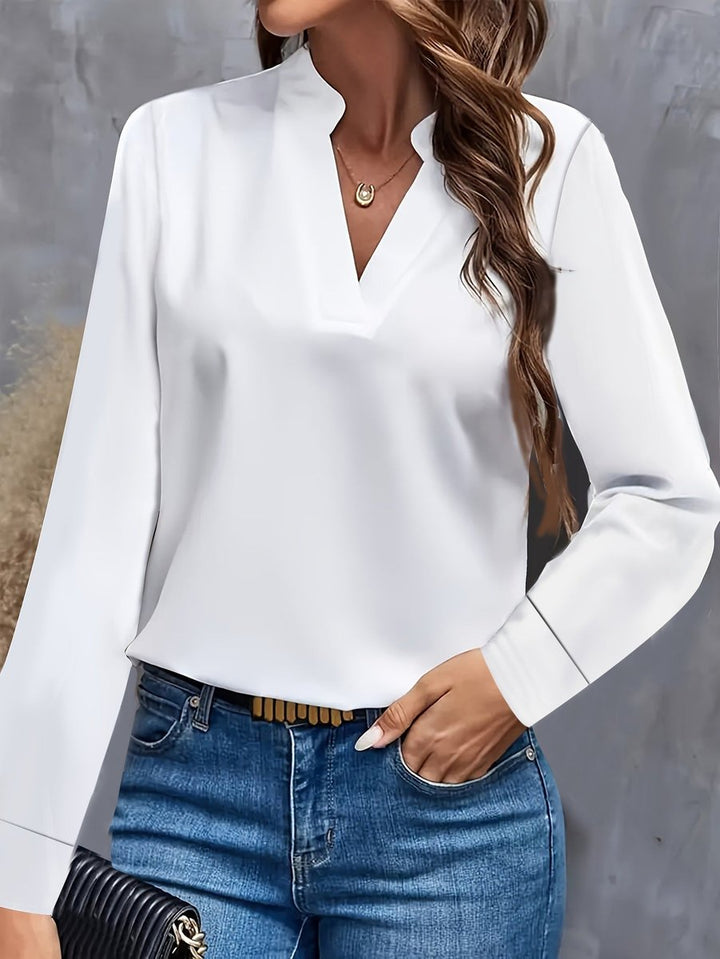 Emily Lange Blouse met V-hals