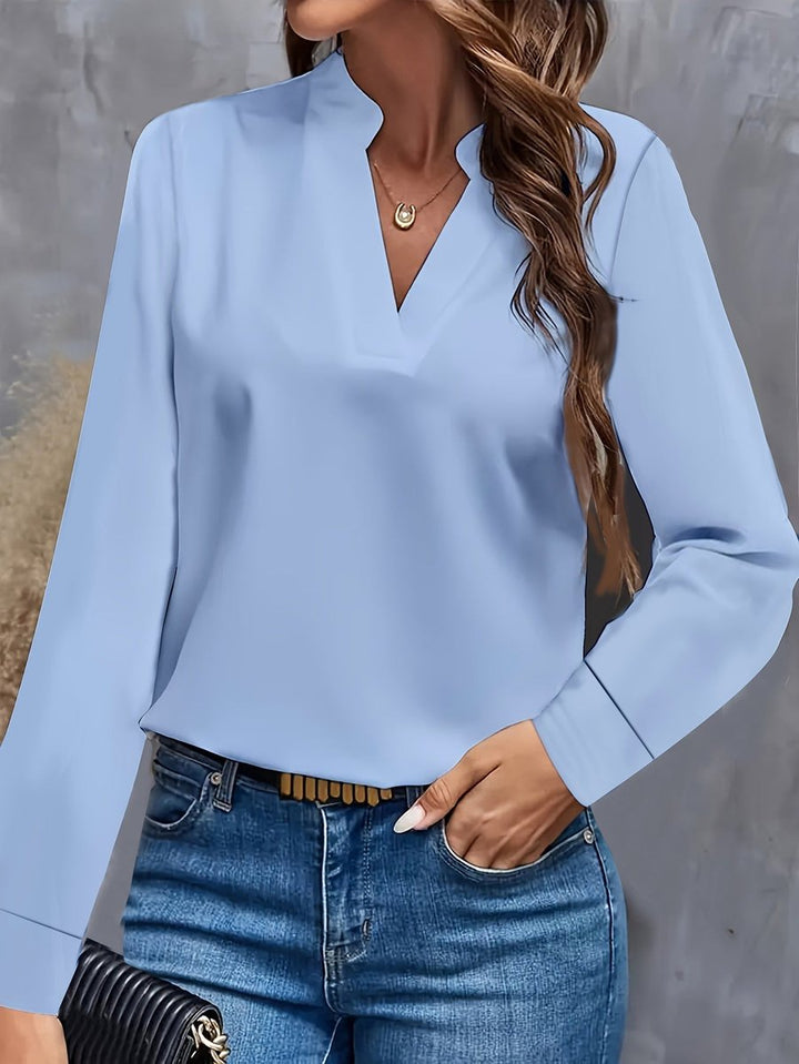 Emily Lange Blouse met V-hals