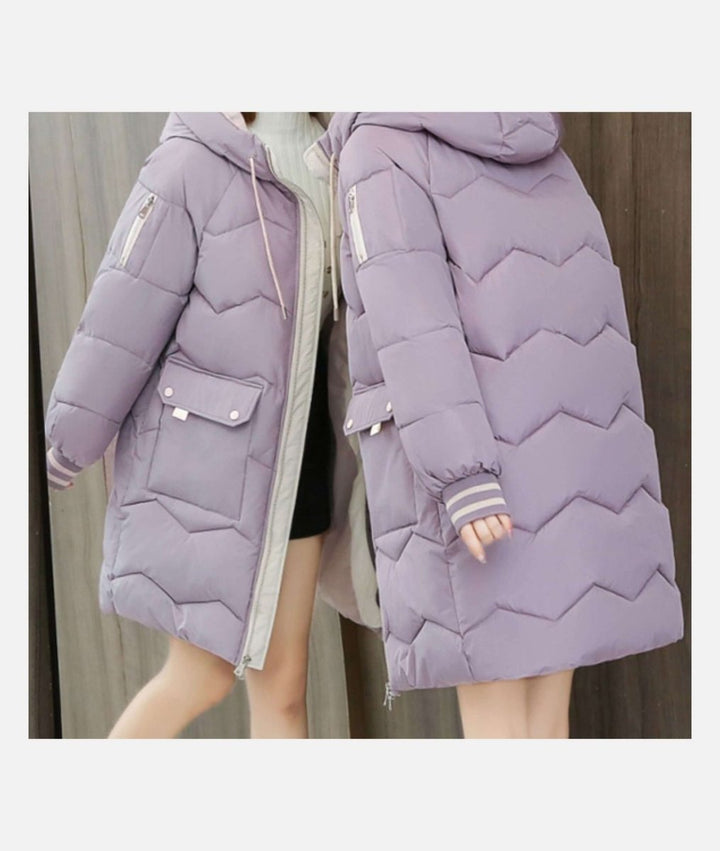 Sienna Lange Pufferjas met Capuchon