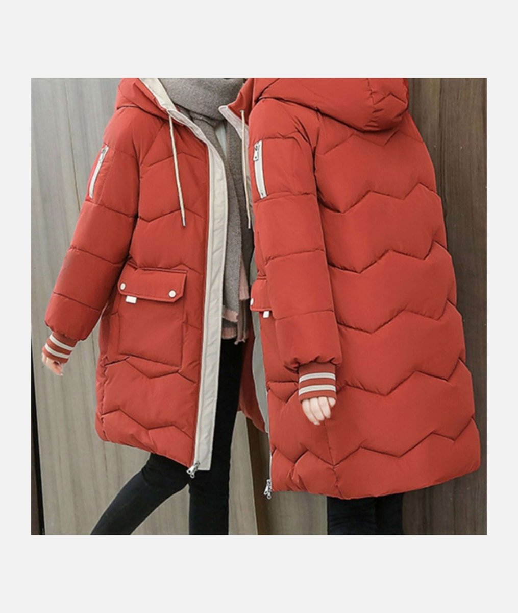 Sienna Lange Pufferjas met Capuchon