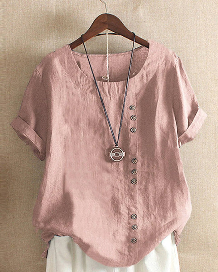 Emily Blouse met Ronde Hals