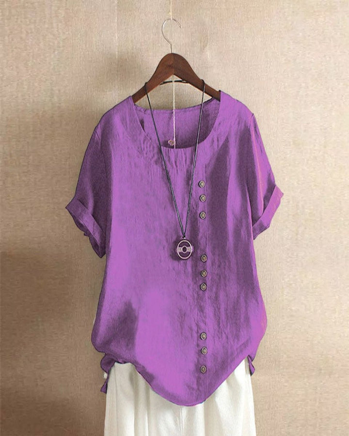 Emily Blouse met Ronde Hals
