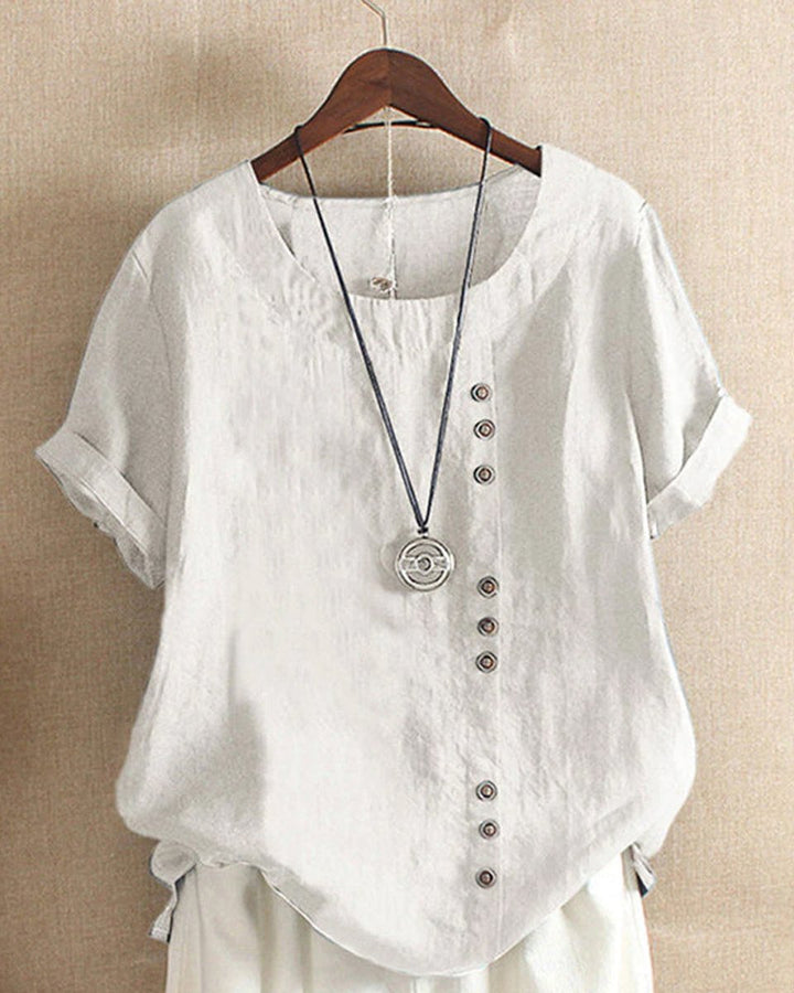 Emily Blouse met Ronde Hals