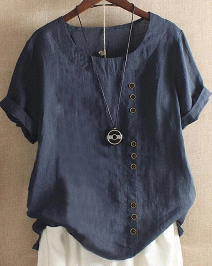 Emily Blouse met Ronde Hals