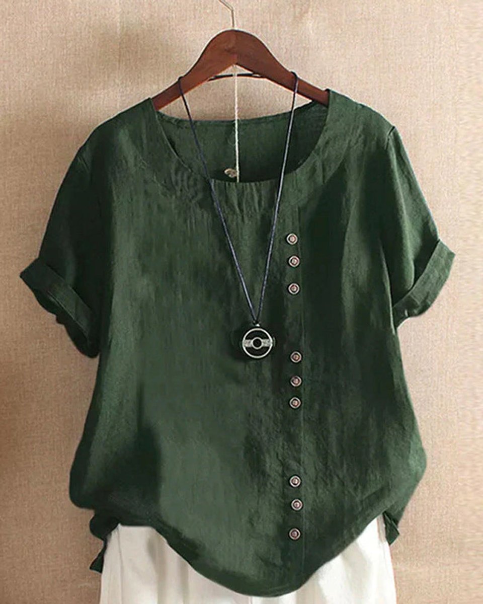 Emily Blouse met Ronde Hals