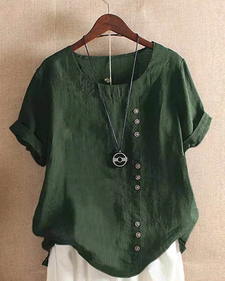 Emily Blouse met Ronde Hals