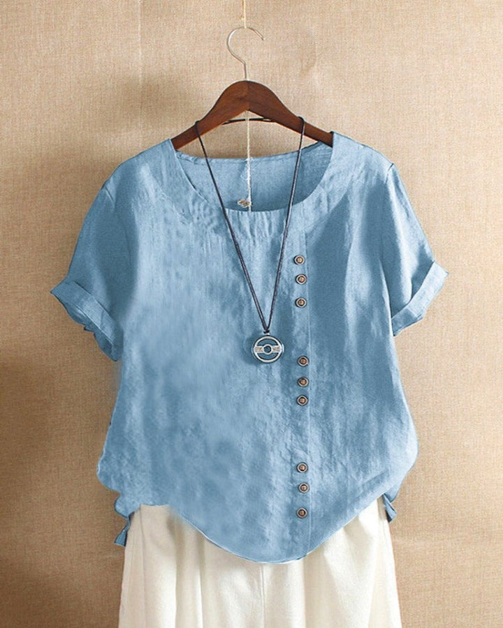 Emily Blouse met Ronde Hals