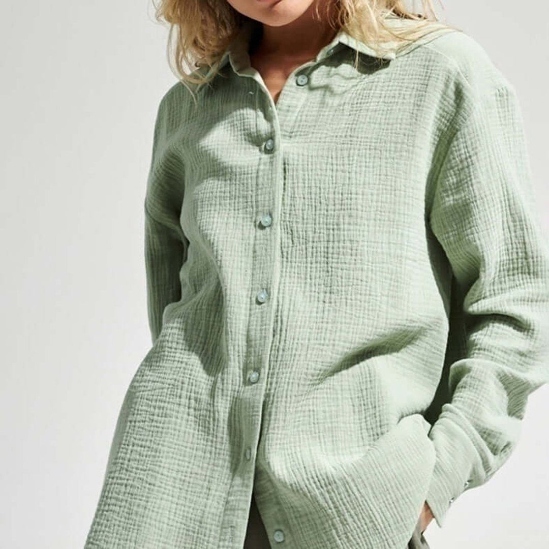 Scarlett Lange Blouse met Knoopsluiting