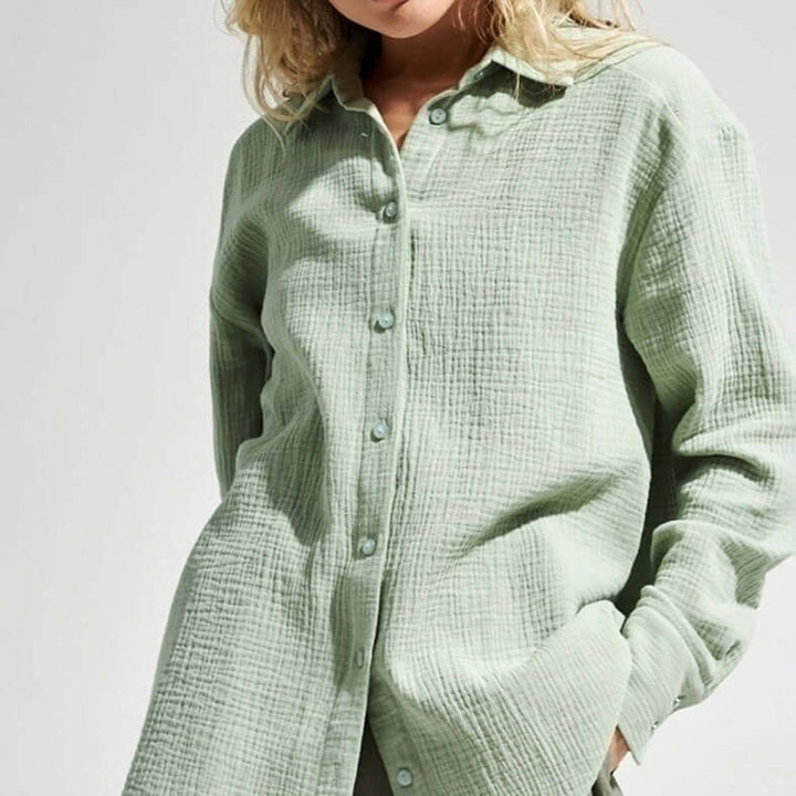 Scarlett Lange Blouse met Knoopsluiting