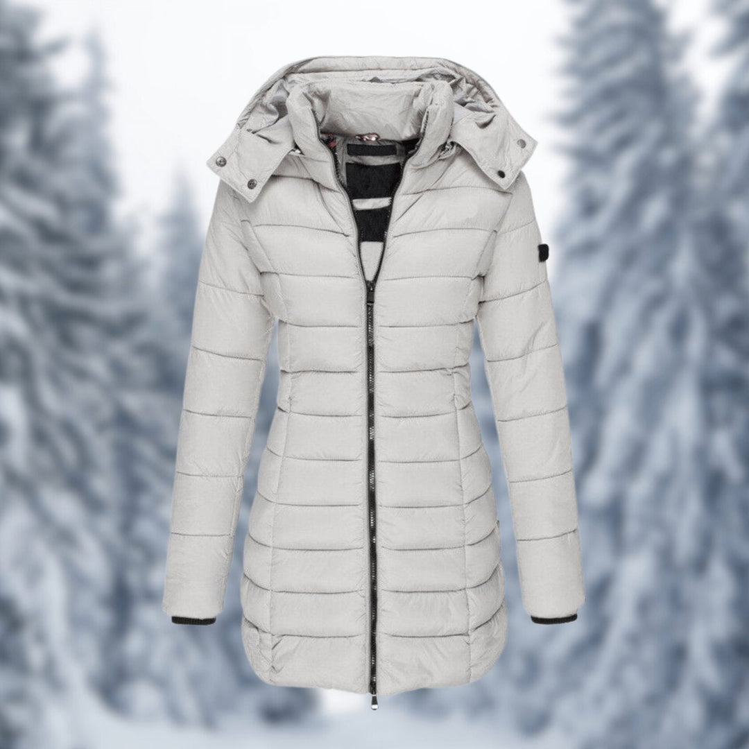 Lily Halflange Pufferjas met Capuchon