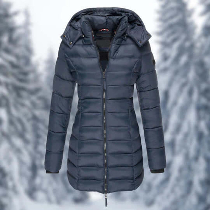 Lily Halflange Pufferjas met Capuchon