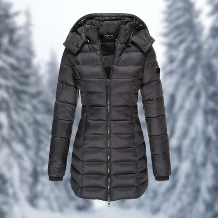 Lily Halflange Pufferjas met Capuchon