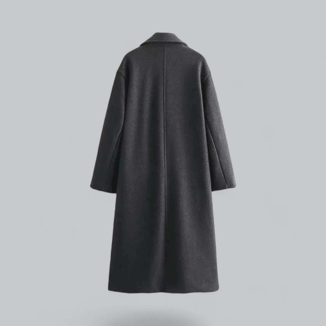 Olivia Lange Wollen Trenchcoat met Reverskraag