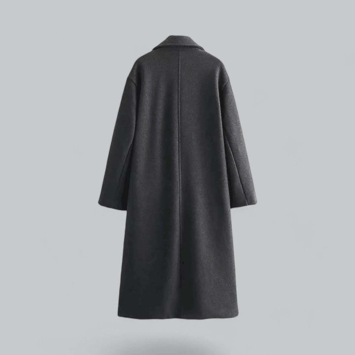 Olivia Lange Wollen Trenchcoat met Reverskraag