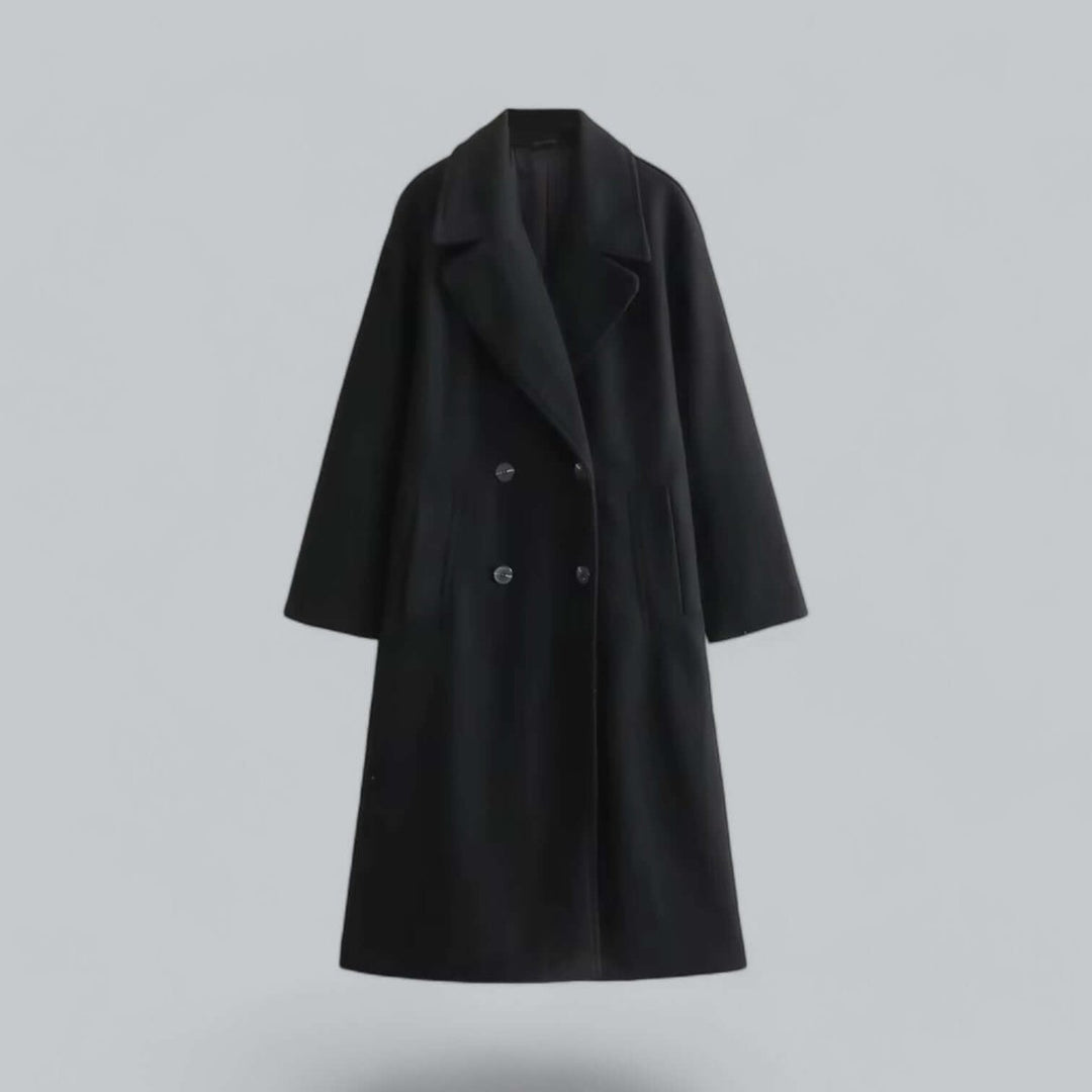 Olivia Lange Wollen Trenchcoat met Reverskraag