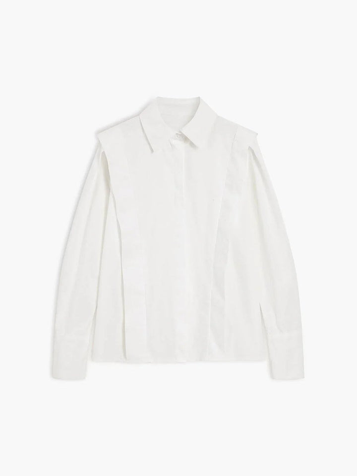 Ivy Lange Satijnen Blouse met Knoopsluiting