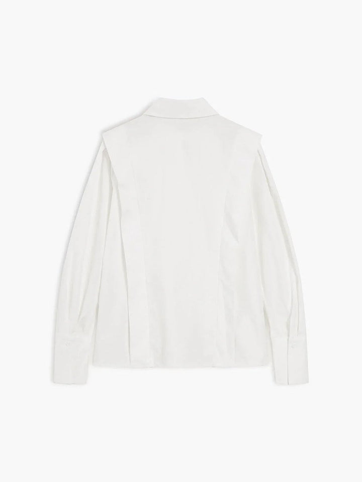 Ivy Lange Satijnen Blouse met Knoopsluiting