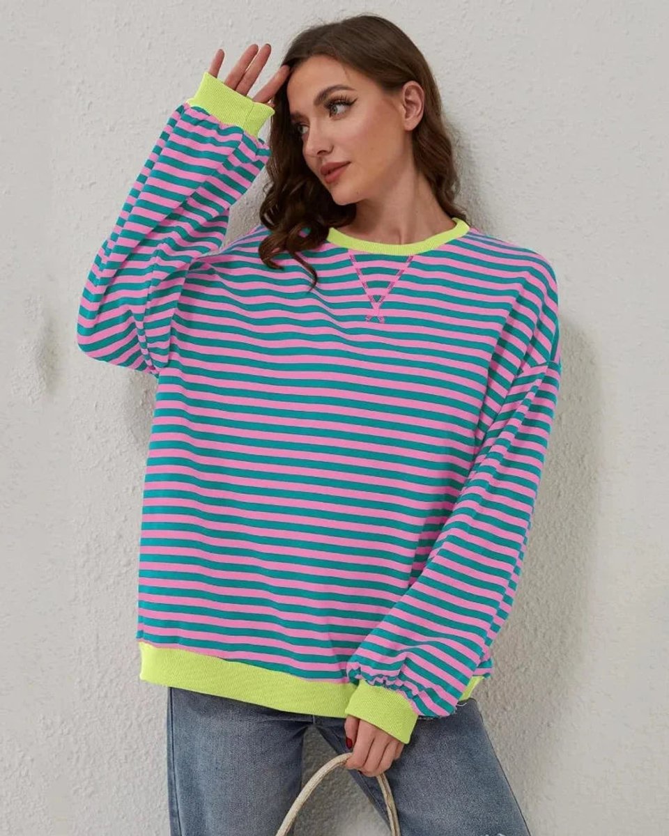 Aria Gebreide Trui met Streepdessin