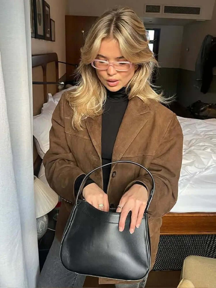 Ava Suède Leren Jas