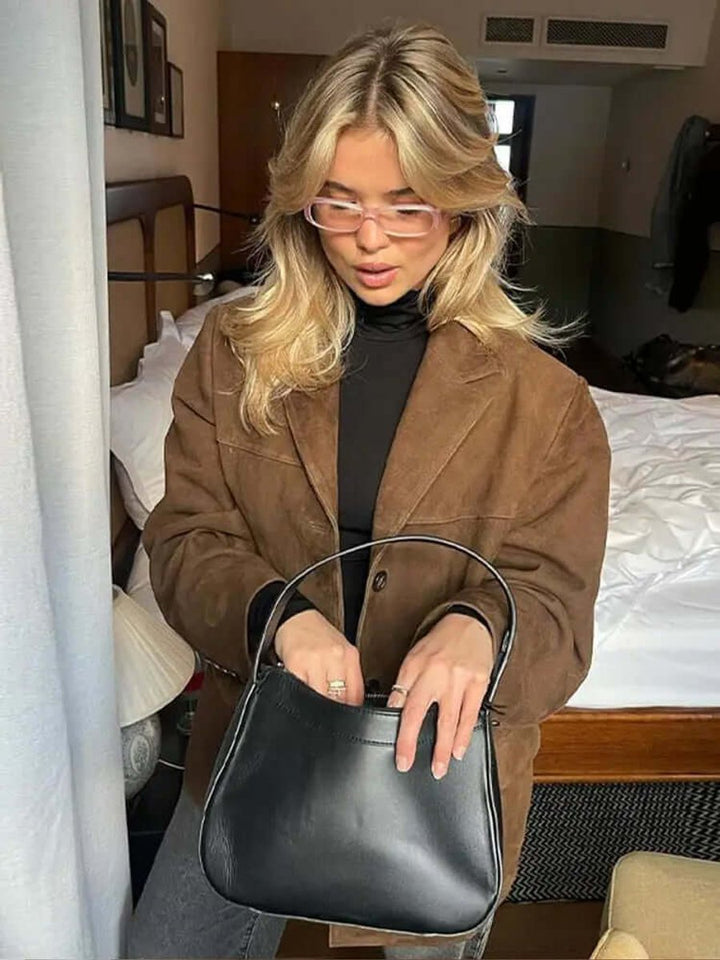 Ava Suède Leren Jas
