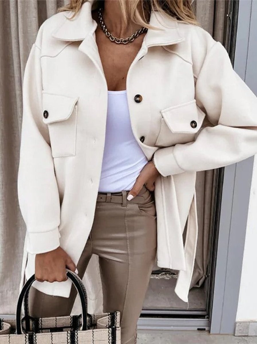 Willow Wollen Overshirt met Knoopsluiting