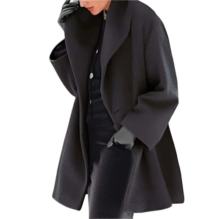 Isla Lange Wollen Trenchcoat met Reverskraag