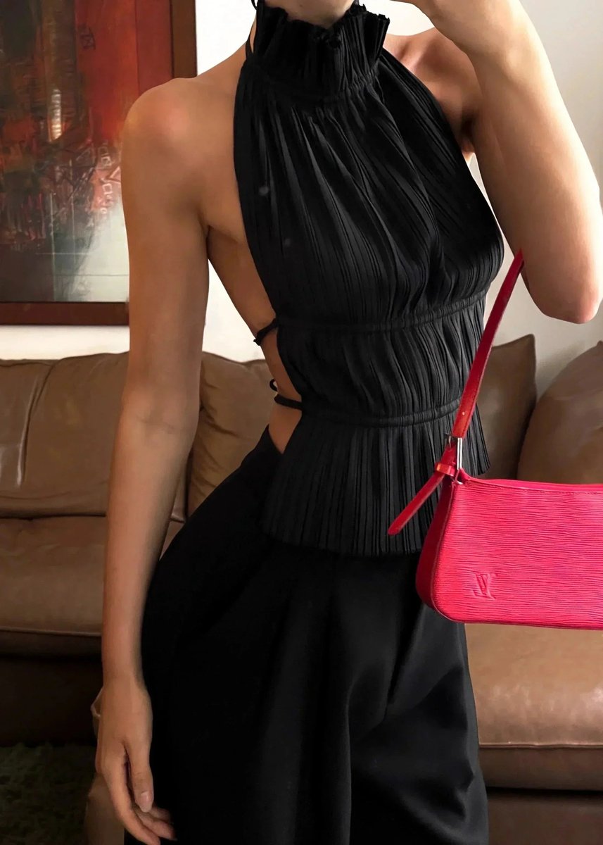 Amelia Blouse met Rolkraag