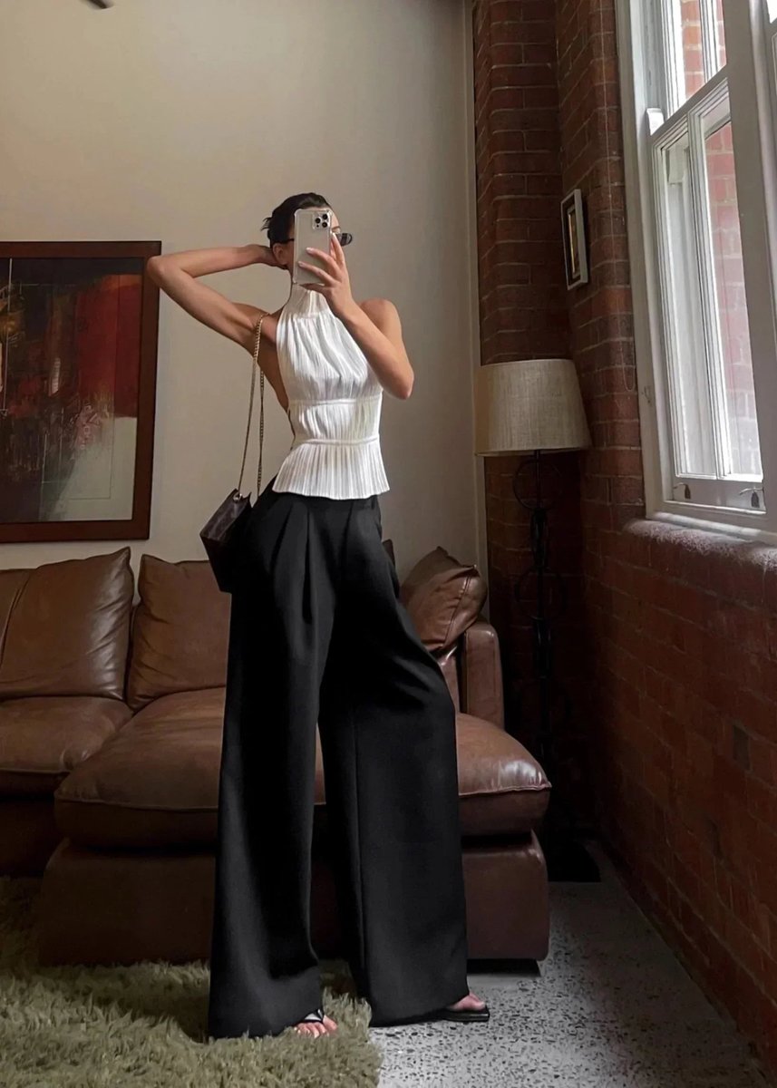 Amelia Blouse met Rolkraag