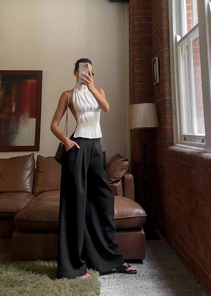 Amelia Blouse met Rolkraag