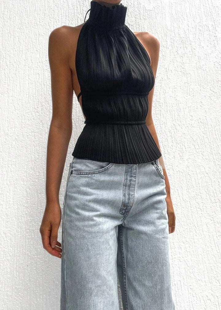 Amelia Blouse met Rolkraag