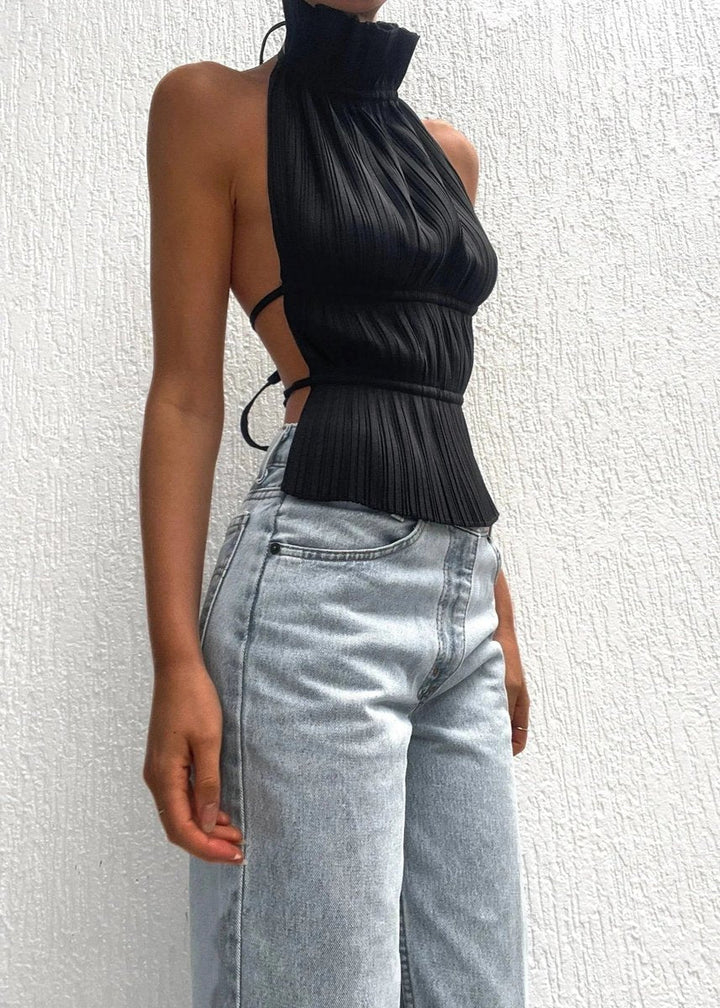 Amelia Blouse met Rolkraag
