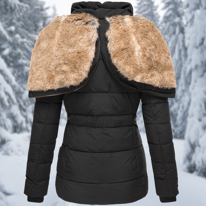 Sienna Nepbont Pufferjas met Capuchon