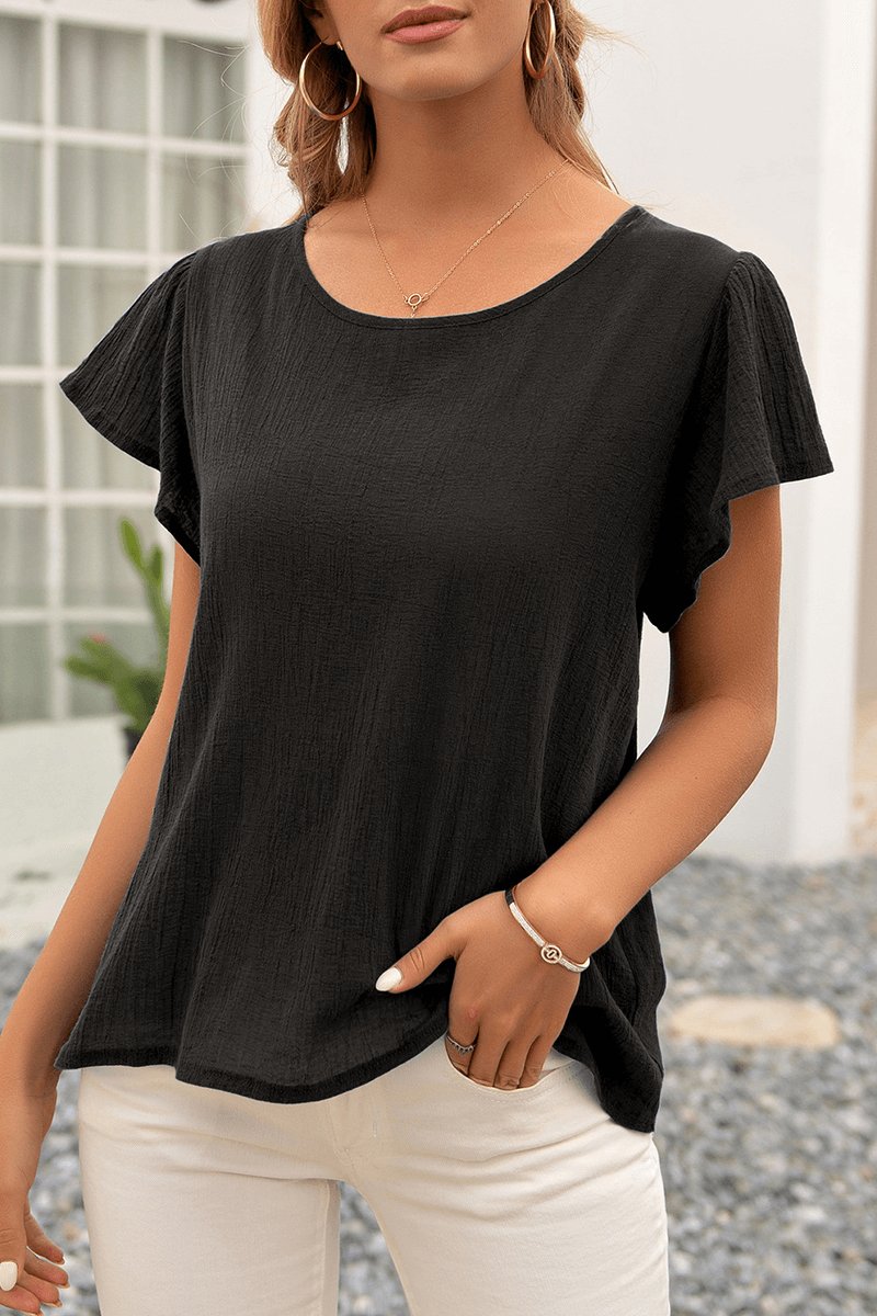 Sophie Blouse met Ronde Hals