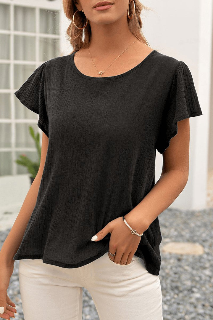 Sophie Blouse met Ronde Hals