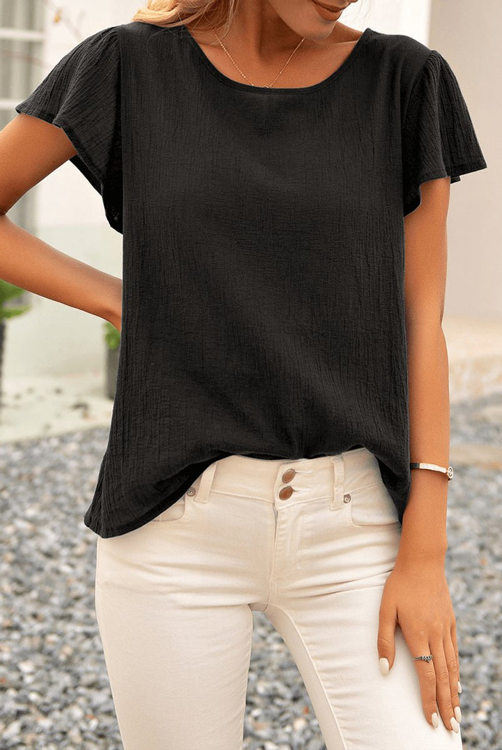 Sophie Blouse met Ronde Hals